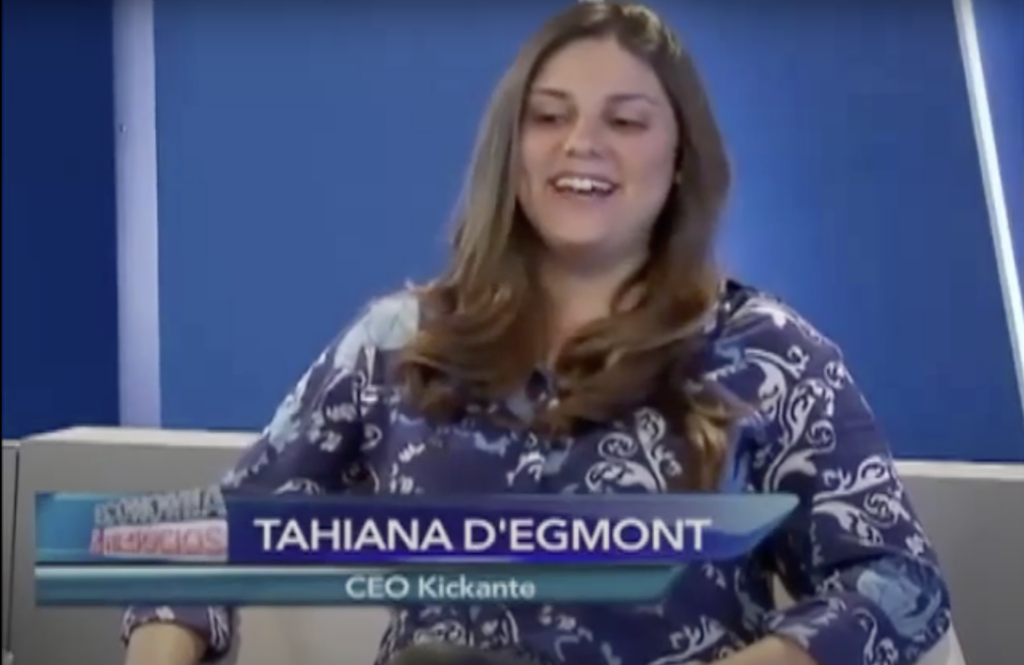 Empreendedora Serial Tahiana D'Egmont é entrevistada pelo programa Economia & Negócios